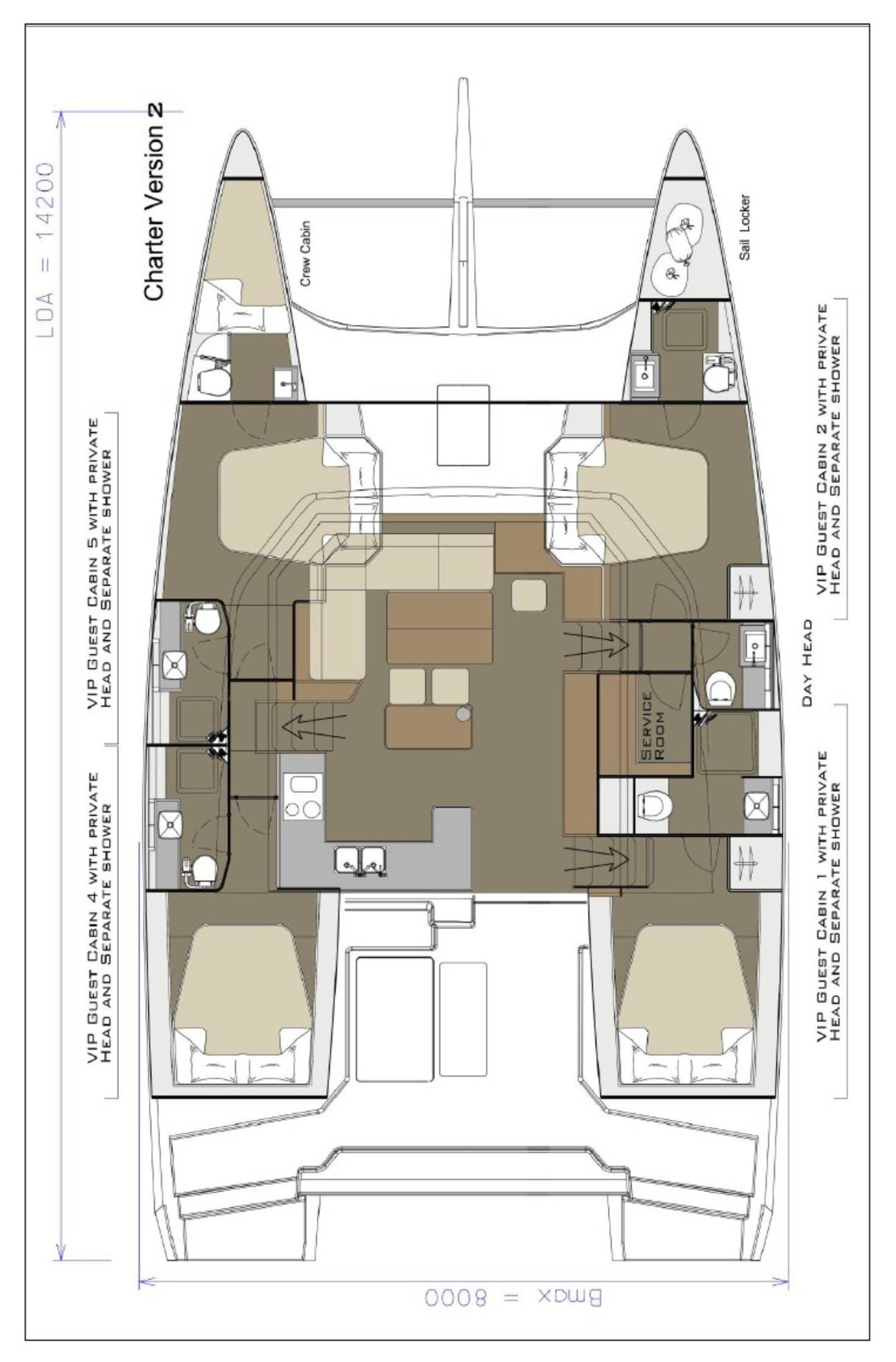 Dufour 48 Catamaran - 4 + 1 cab. Vittoria